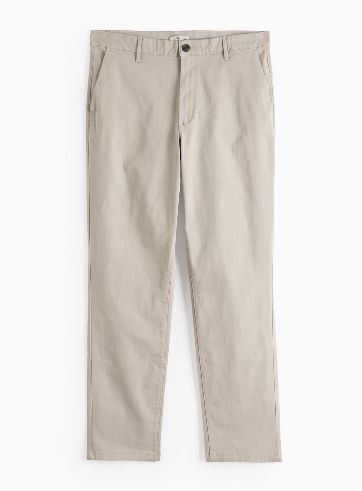 Grey Straight Leg Chino Trousers 40L - Image 3 thumbnail