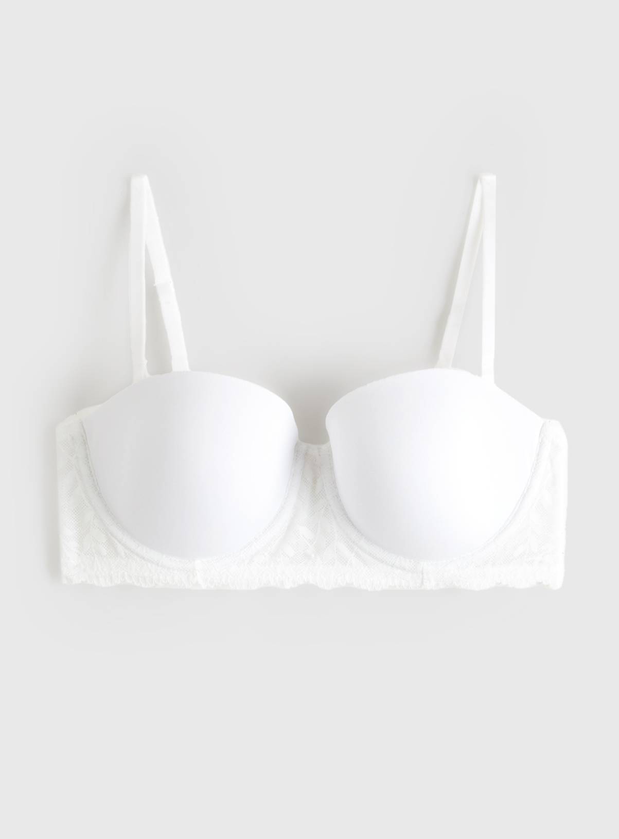 White Multiway Soft Cup Balcony Bra 32E - Image 3