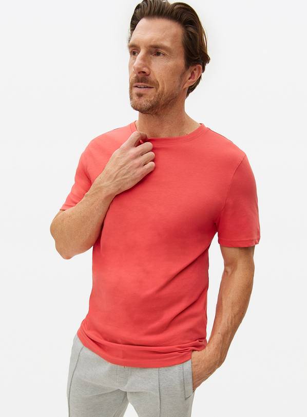 Red Regular Crew Neck T-Shirt XXXXL