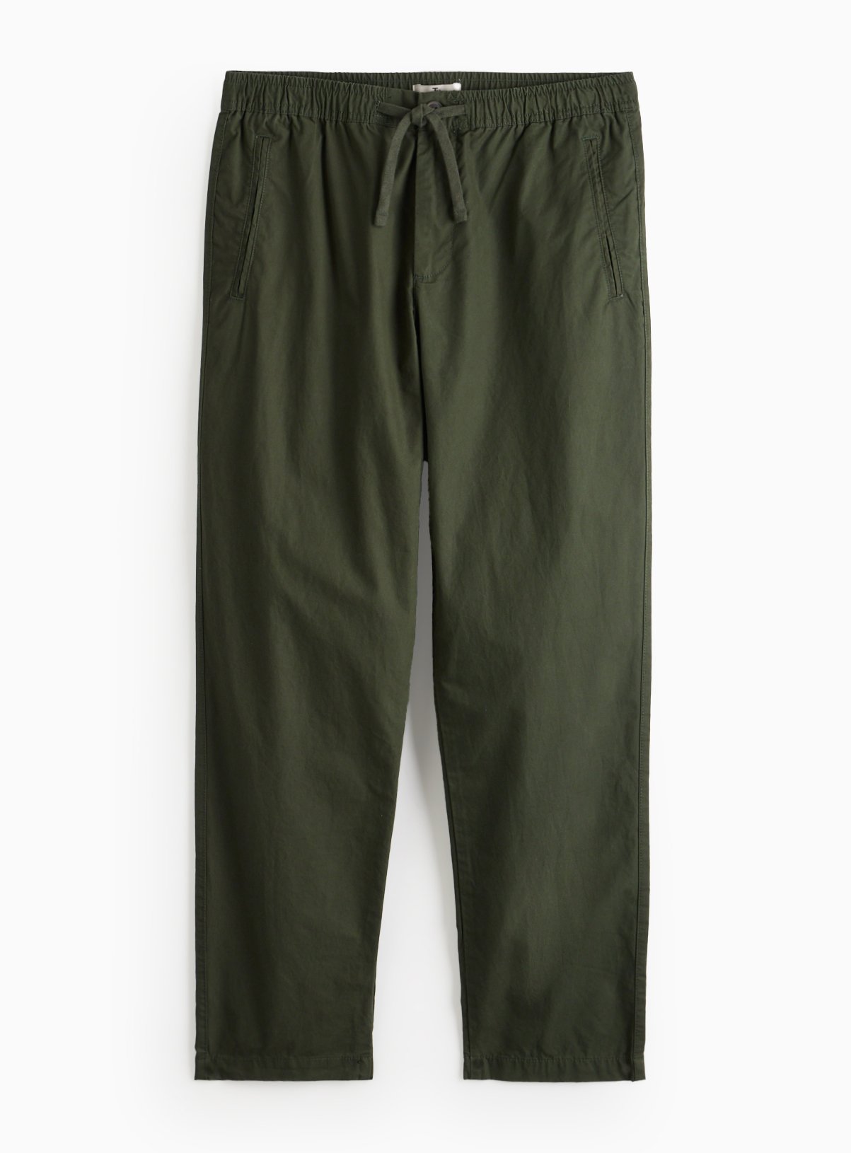 Khaki Pull-On Regular Fit Trousers 42L - Image 3 thumbnail