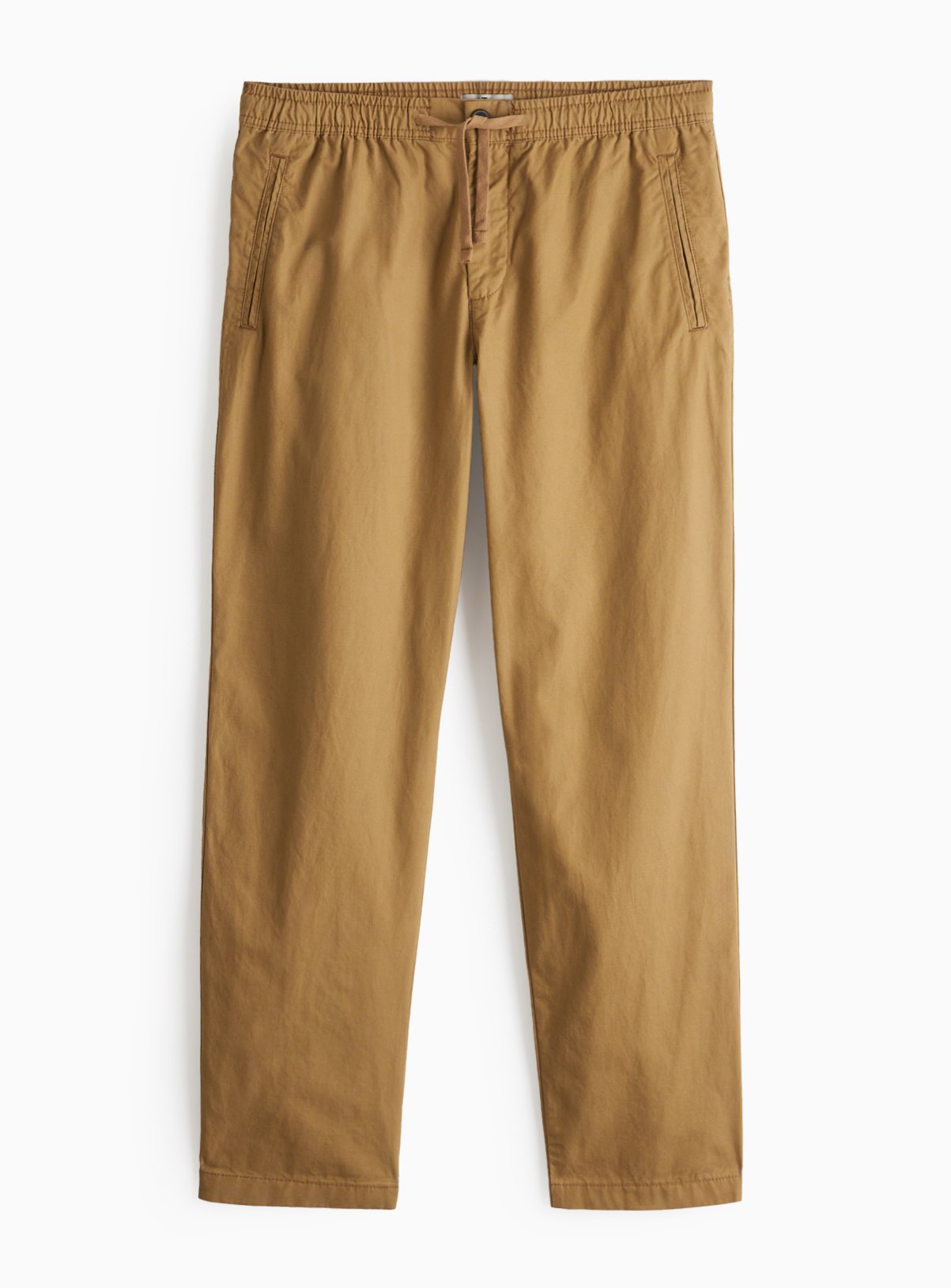Tan Pull-On Regular Fit Trousers 40R