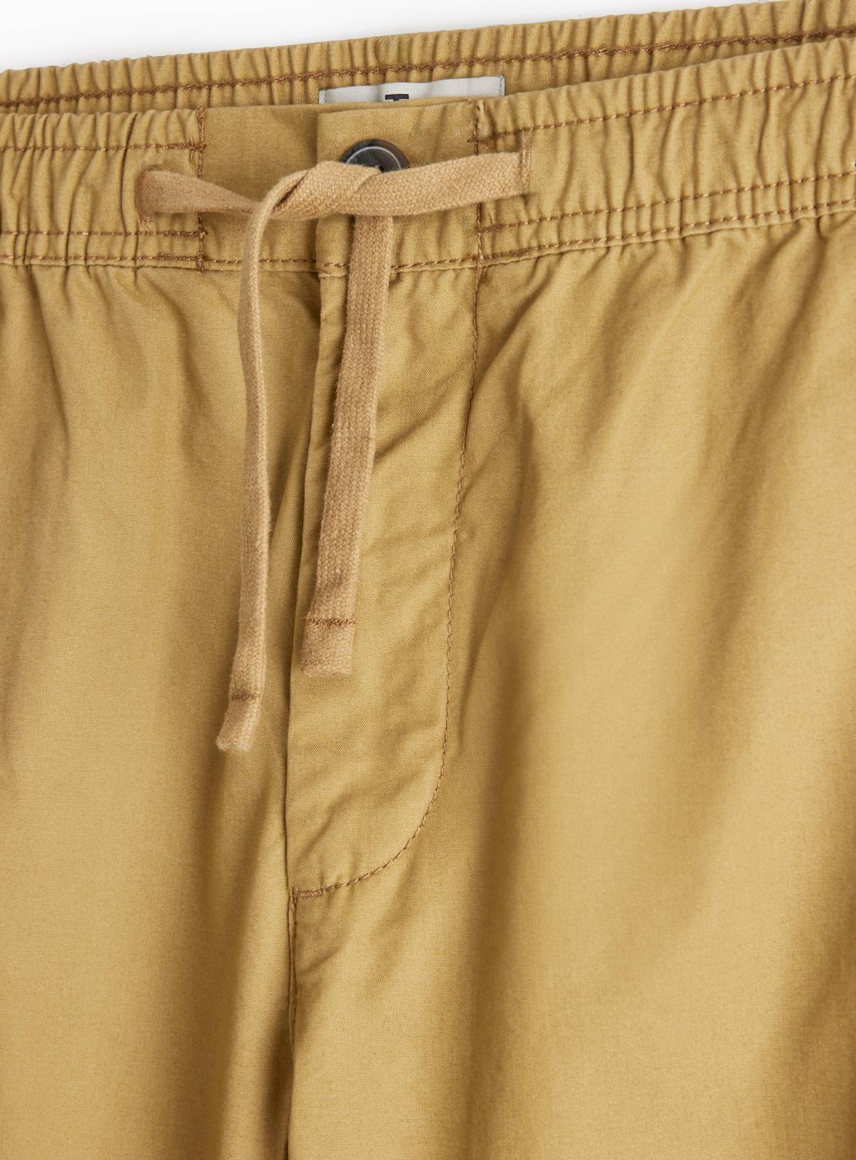 Tan Pull-On Regular Fit Trousers 42S - Image 4