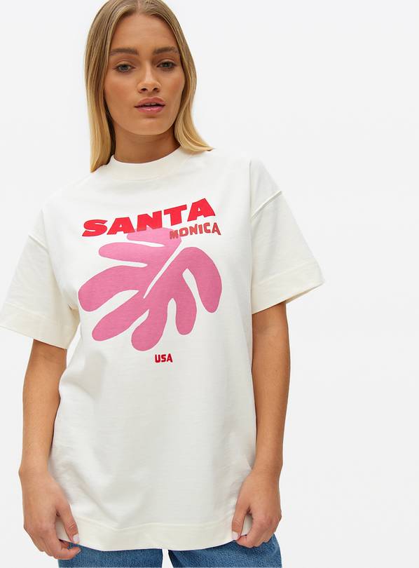 Santa Monica Graphic Oversized T-Shirt M