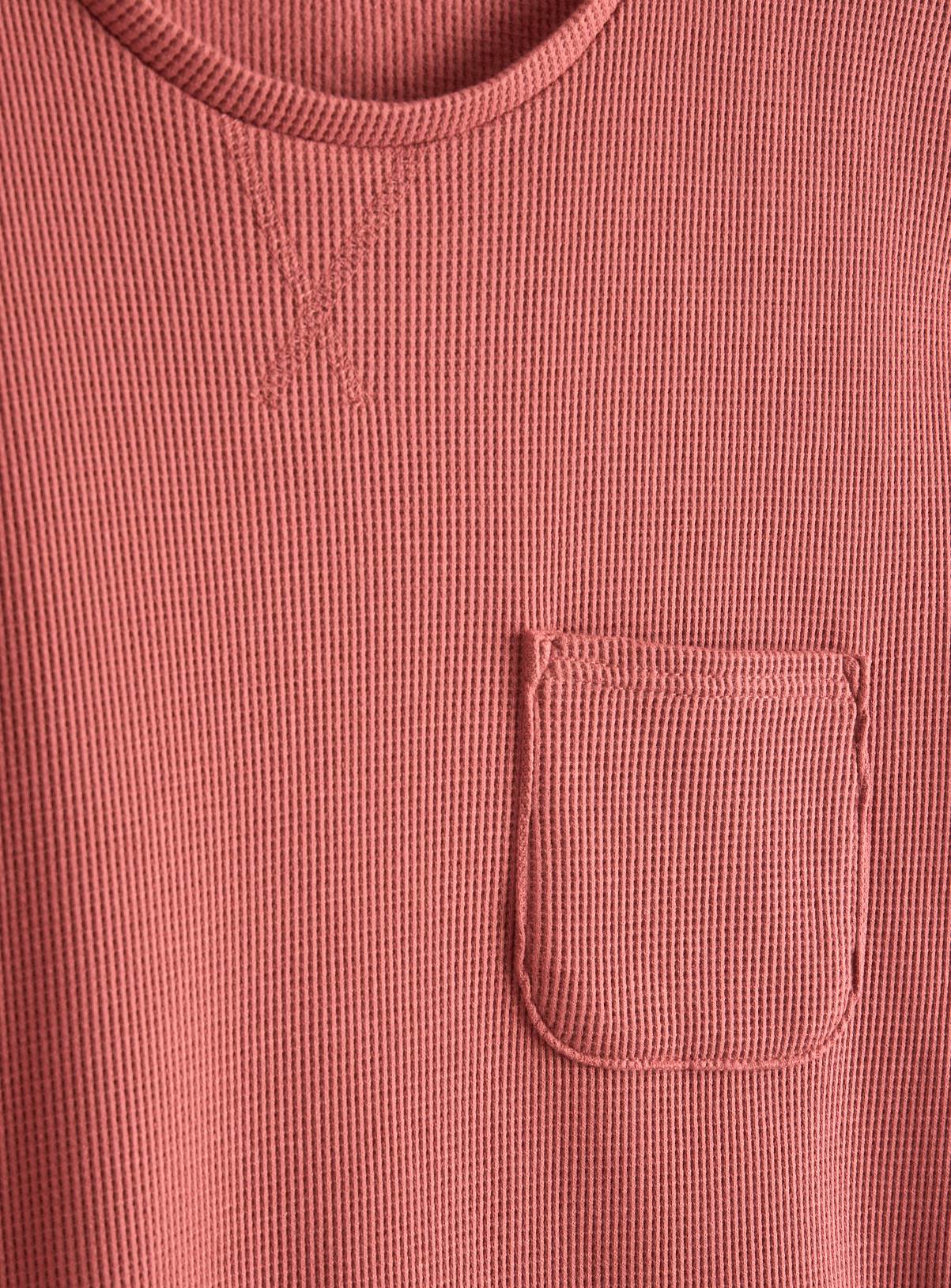 Red Textured Lounge T-Shirt XL - Image 4