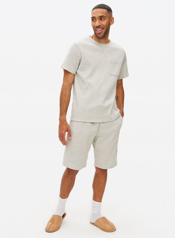 Grey Waffle Co-ord Lounge Top XL