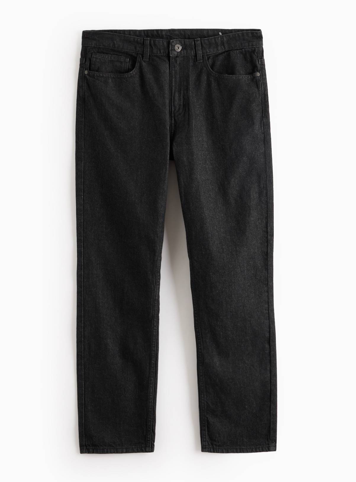 Black Regular Fit Jeans 42R - Image 3