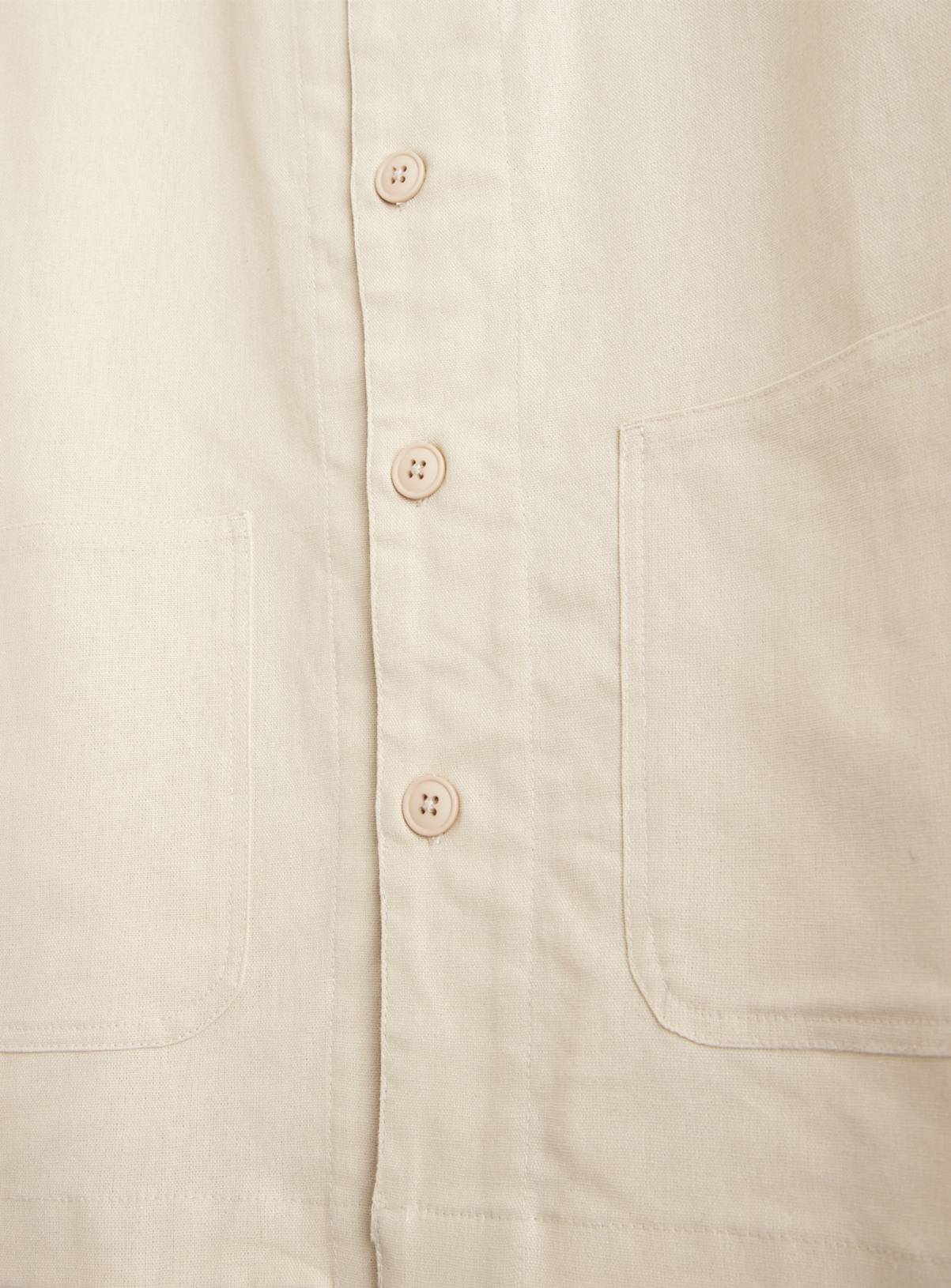 Stone Linen Overshirt XL - Image 4