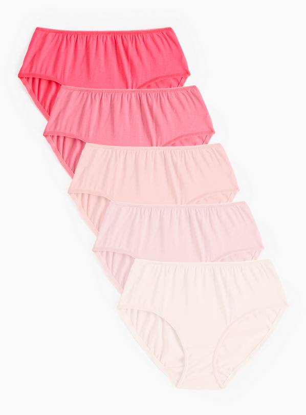 Pink Midi Knickers 5 Pack 14