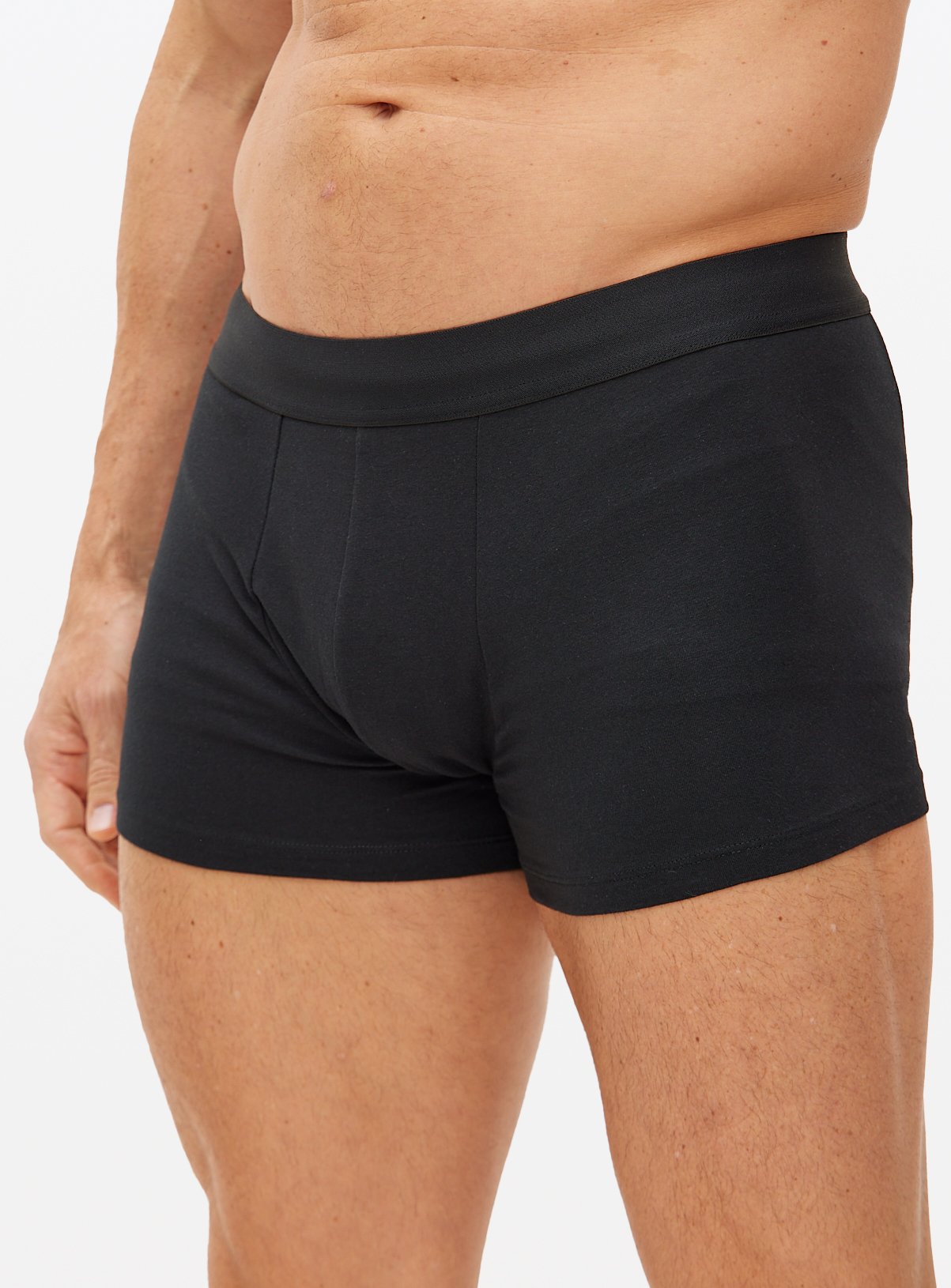 Plain Black Hipsters 5 Pack XXXL - Image 2 thumbnail