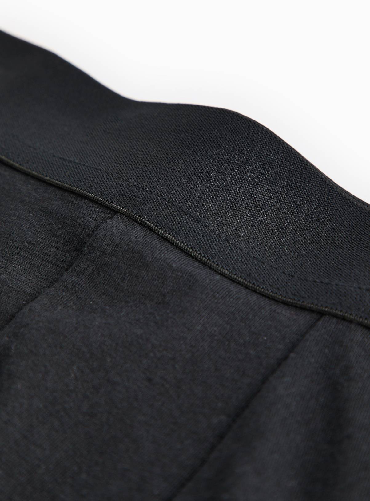 Plain Black Hipsters 5 Pack XXXL - Image 3