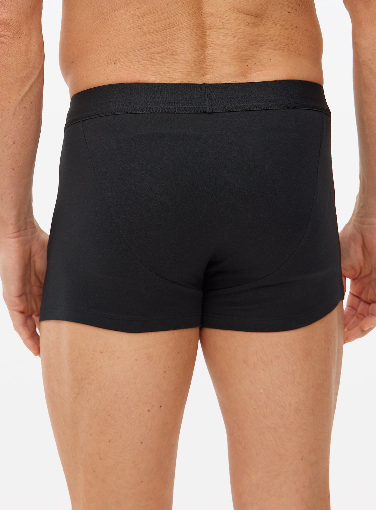 Plain Black Hipsters 5 Pack XXXL - Image 4 thumbnail