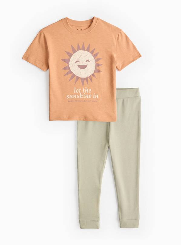 Orange Sunshine T-Shirt & Leggings Set 1-2 years