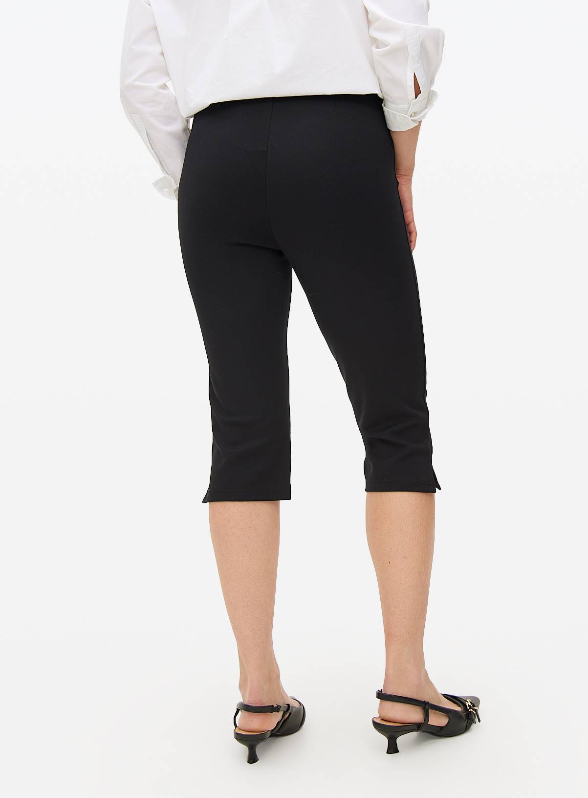 Black Ponte Capri Trousers 12 - Image 4