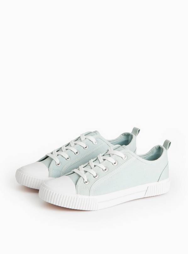 Light Blue Denim Canvas Trainers  8