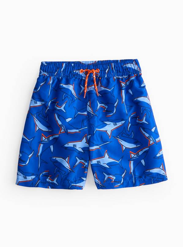 Blue Shark Printed Swim Shorts 1.5-2 years