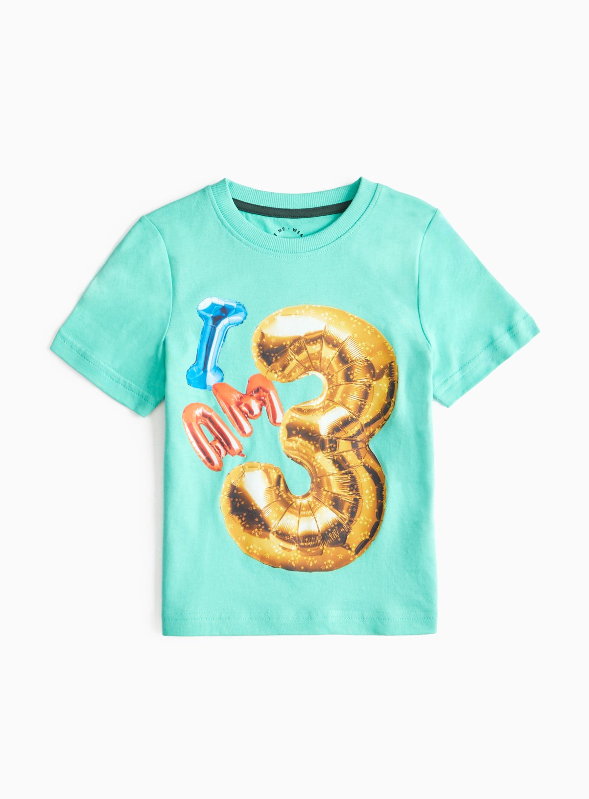 Turquoise Turquoise Birthday Balloon Print T-Shirt (3-4 Years) - Tu by Sainsbury's