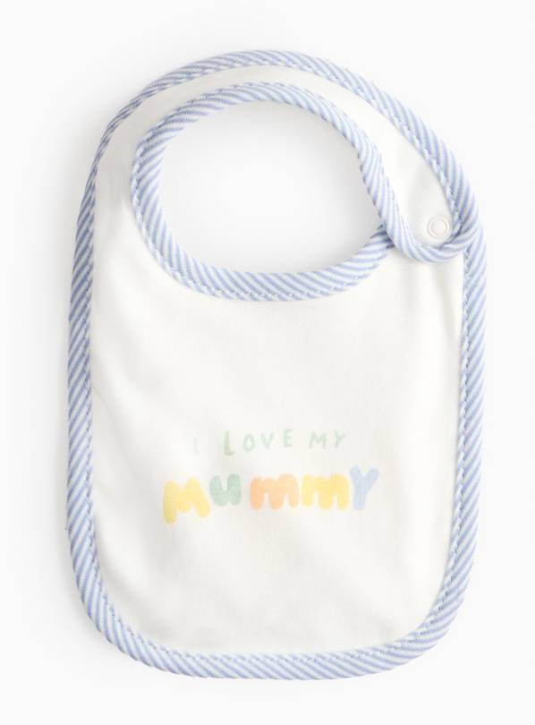 I Love My Mummy Slogan White BIb One Size