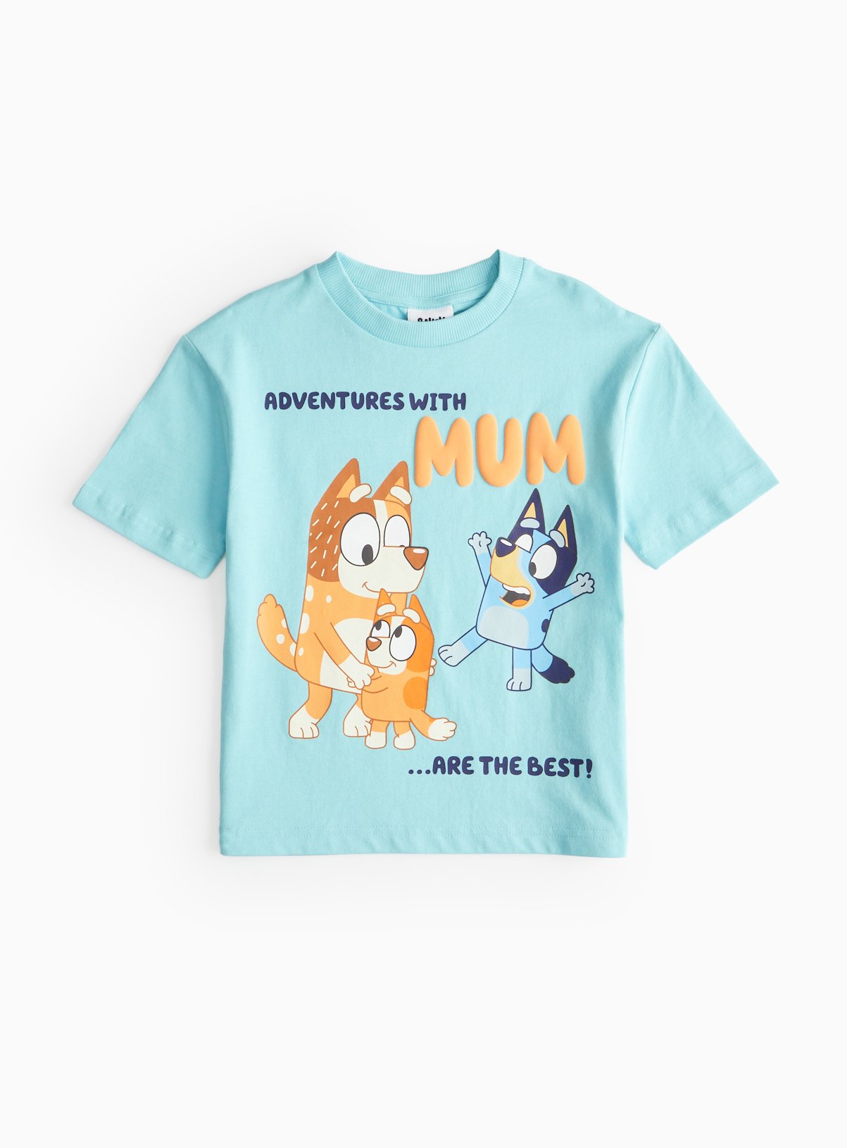 Turquoise Turquoise Bluey Adventures With Dad Printed T-Shirt (5-6 Years) - Bluey by Sainsbury's