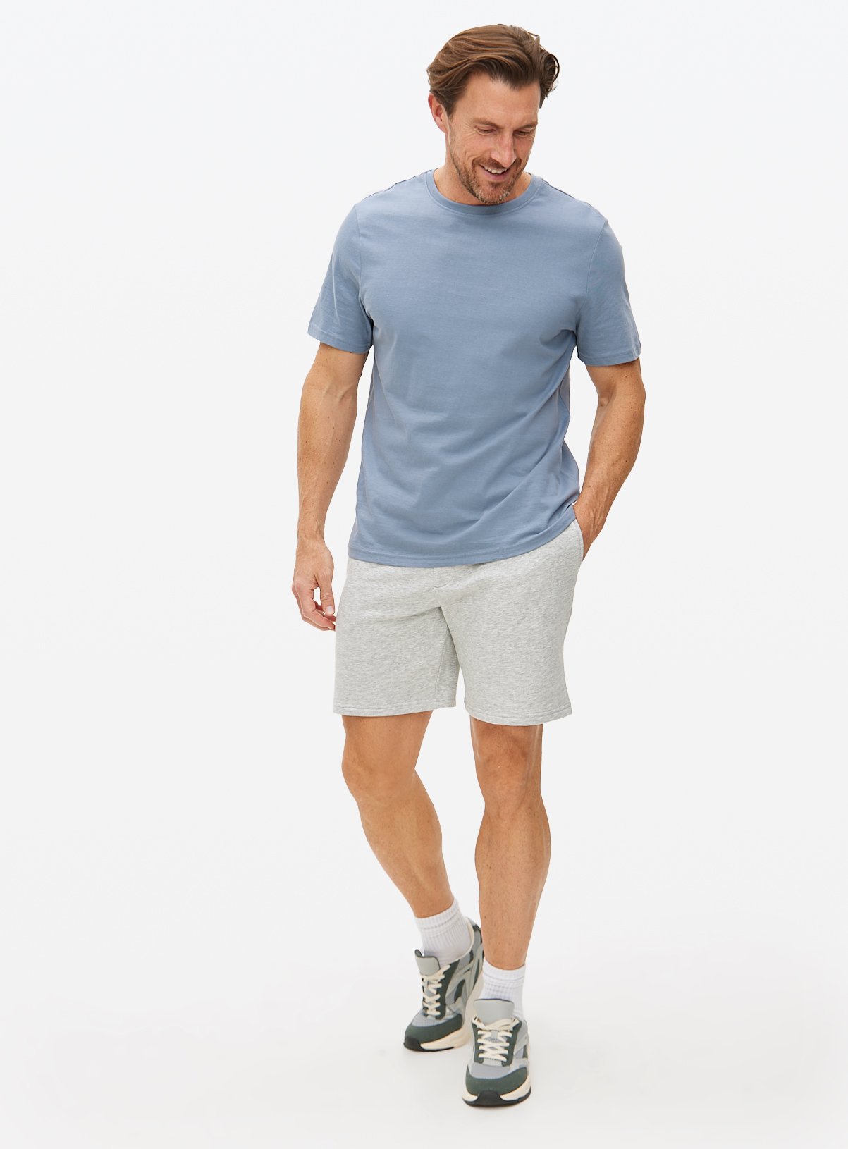 Grey Jersey Drawstring Shorts XXL - Image 2 thumbnail