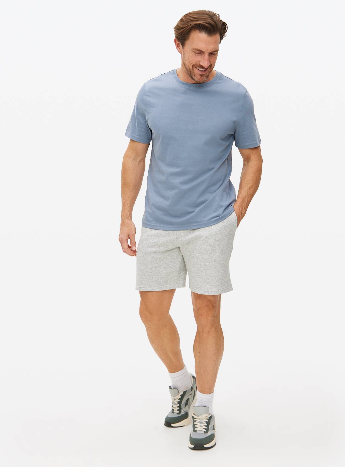 Grey Jersey Drawstring Shorts XXL - Image 2