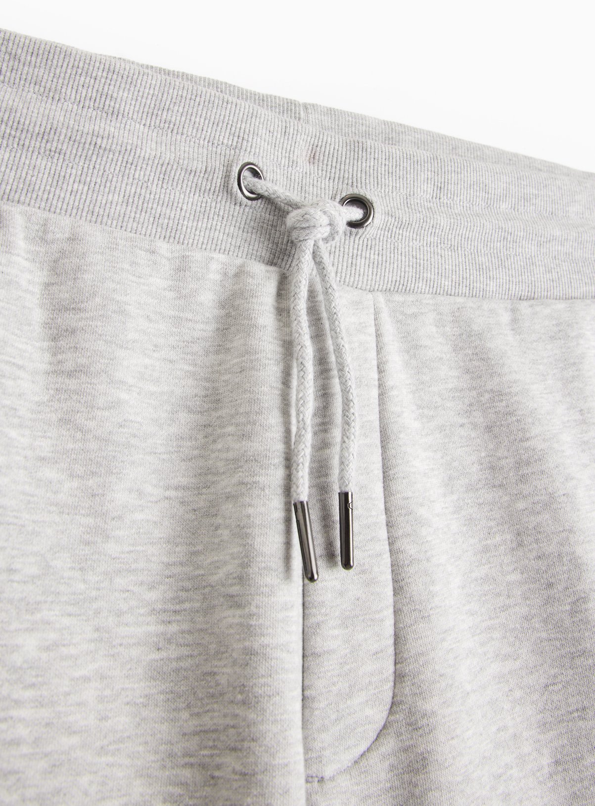 Grey Jersey Drawstring Shorts XXL - Image 4 thumbnail