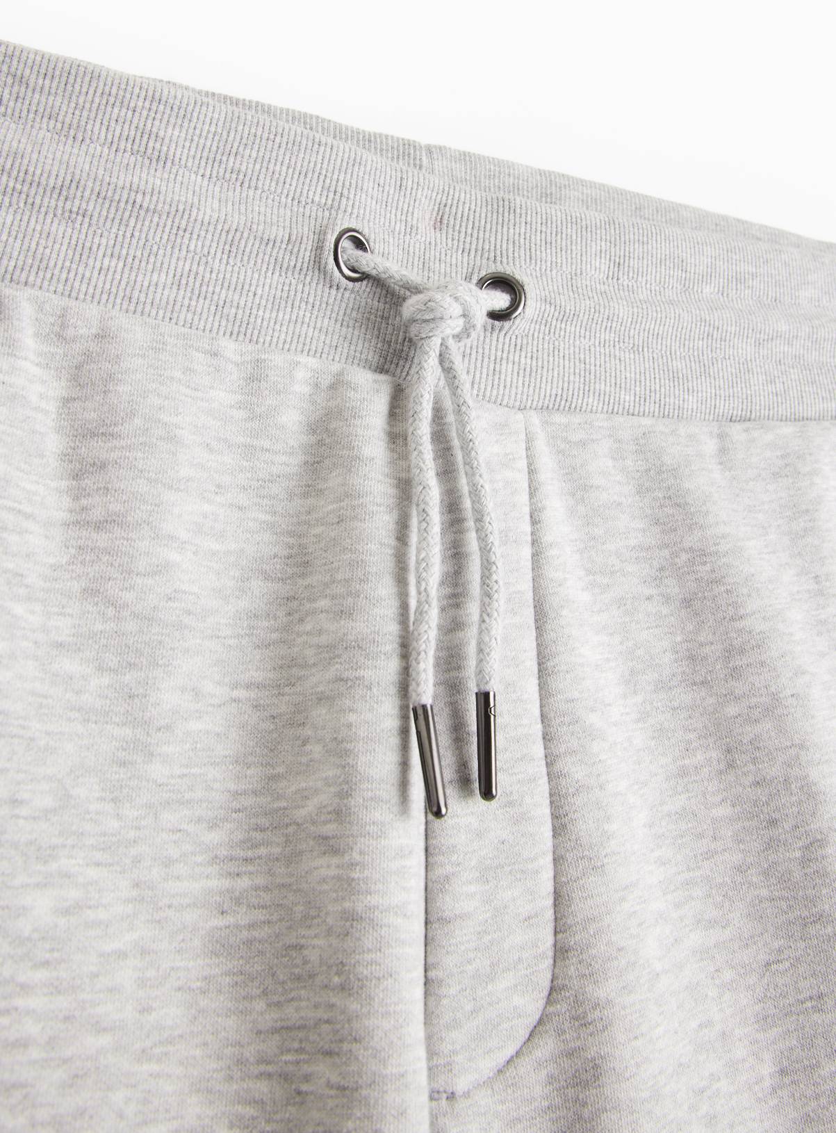 Grey Jersey Drawstring Shorts XXL - Image 4