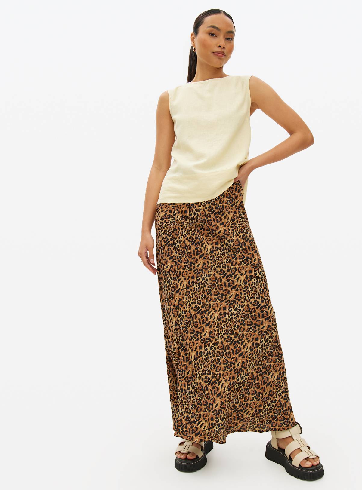 Yellow Linen Blend Shell Co-ord Top 12 - Image 4