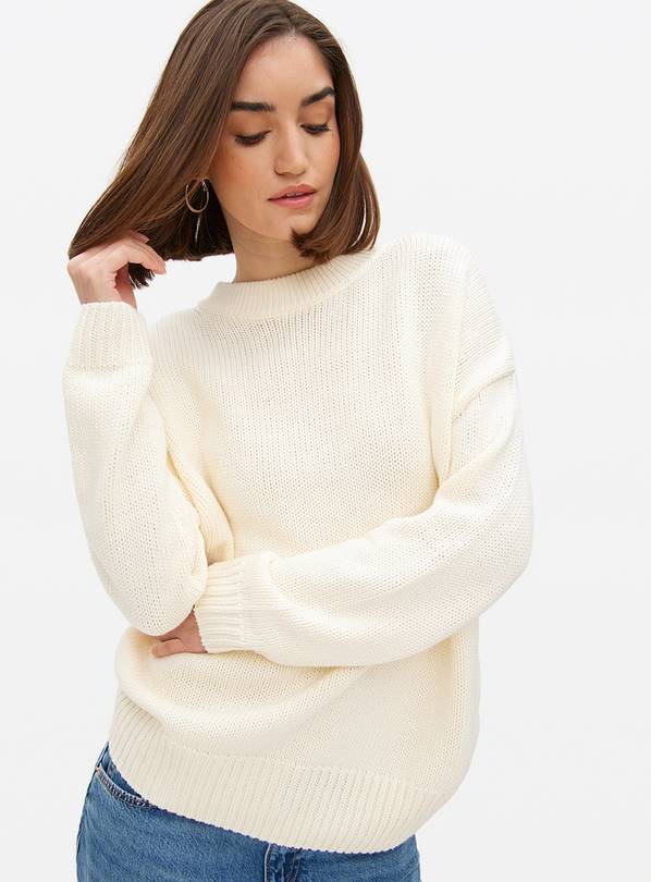 Cream Crew Neck Jumper 10