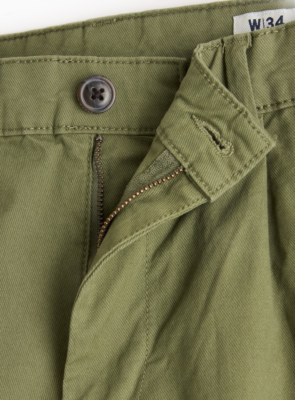 UNION WORKS Khaki Chino Shorts  32 - Image 2 thumbnail