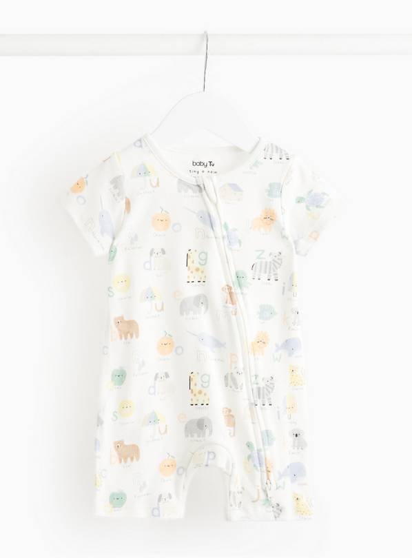 Alphabet Printed Zip Romper 12-18 months
