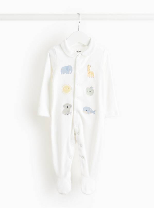 Character Badge Collared Sleepsuit  Up to 1 mth
