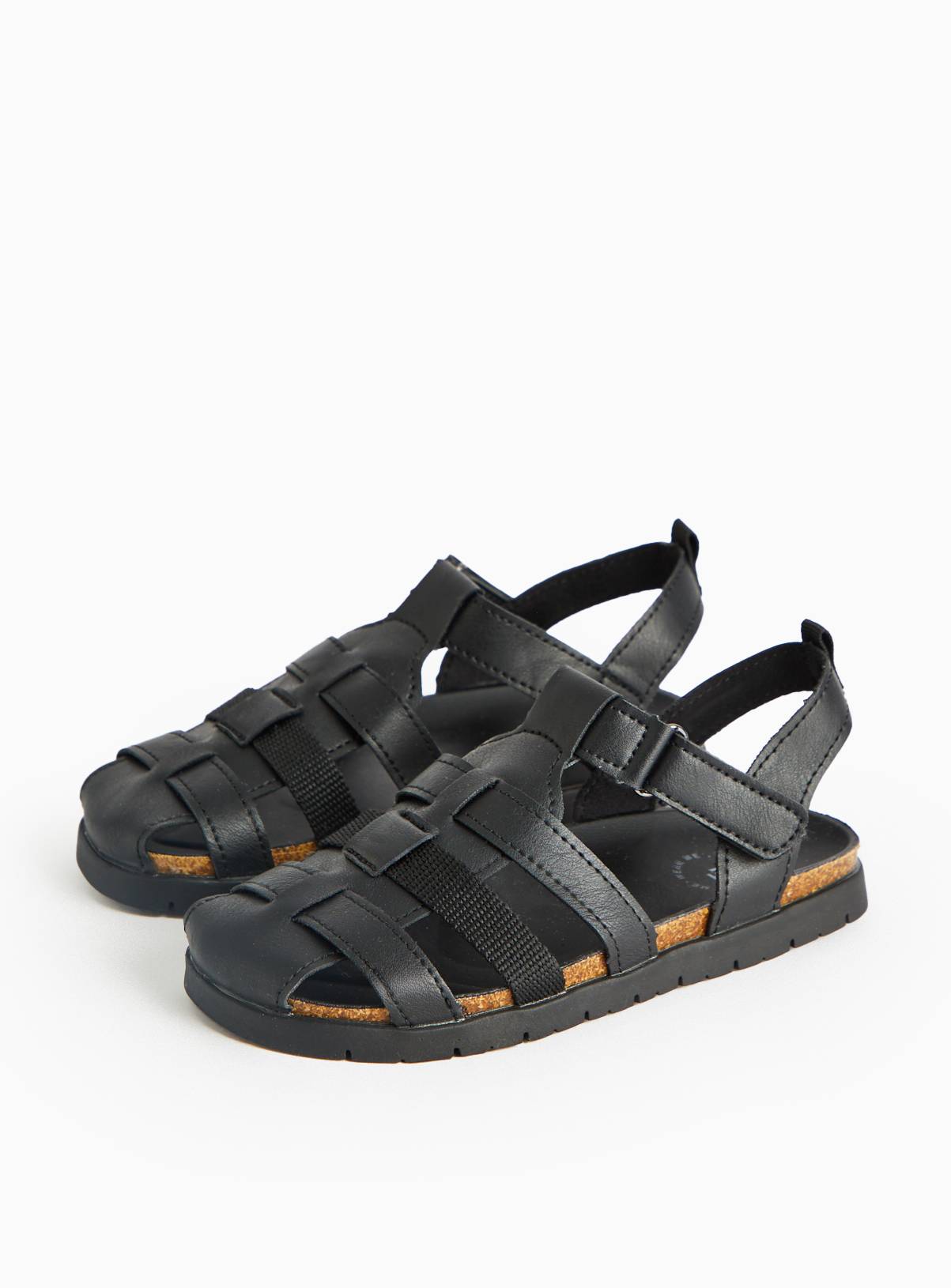 Black Taped Fisherman Sandals 9 Infant - Image 1
