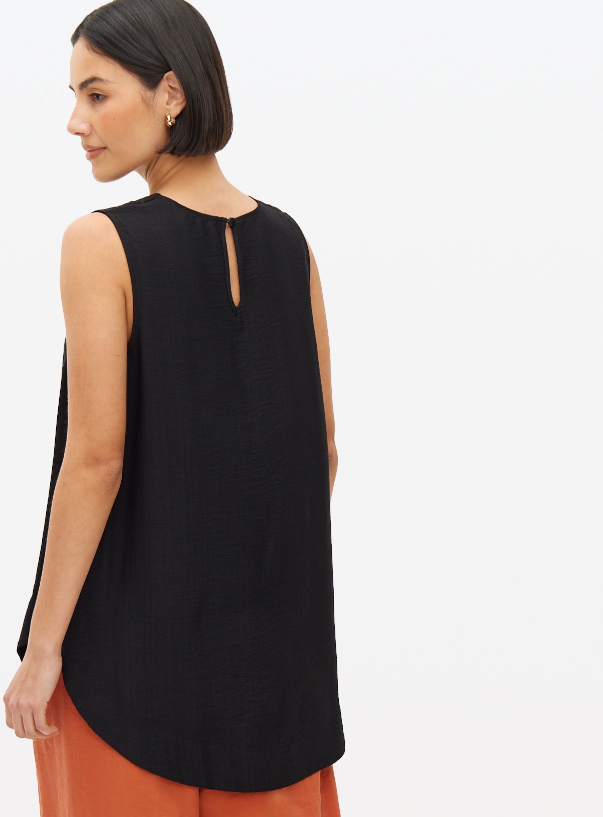 Black Sleeveless Shell Top 24 - Image 4 thumbnail