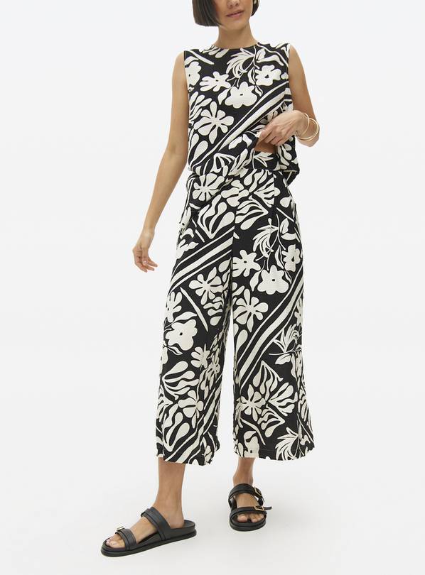 Mono Printed Co-ord Culottes 14