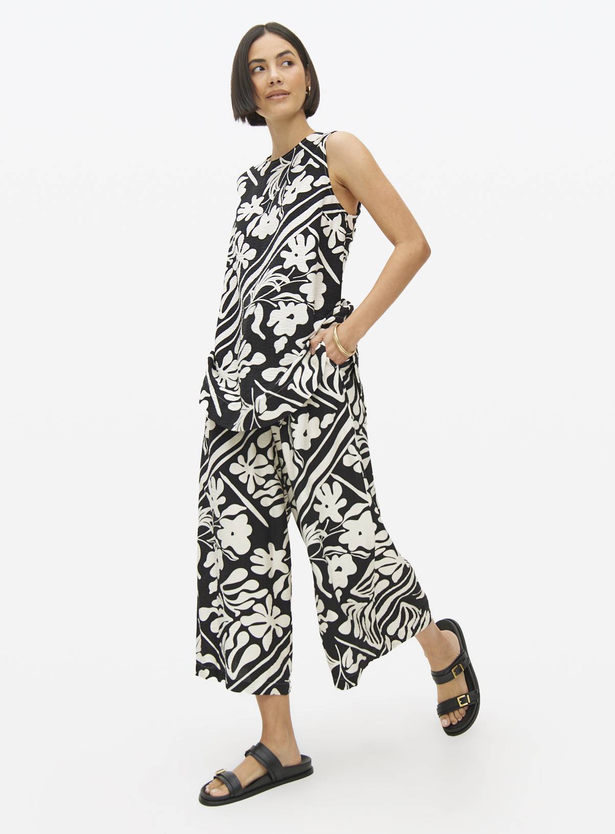 Mono Printed Co-ord Culottes 12 - Image 3