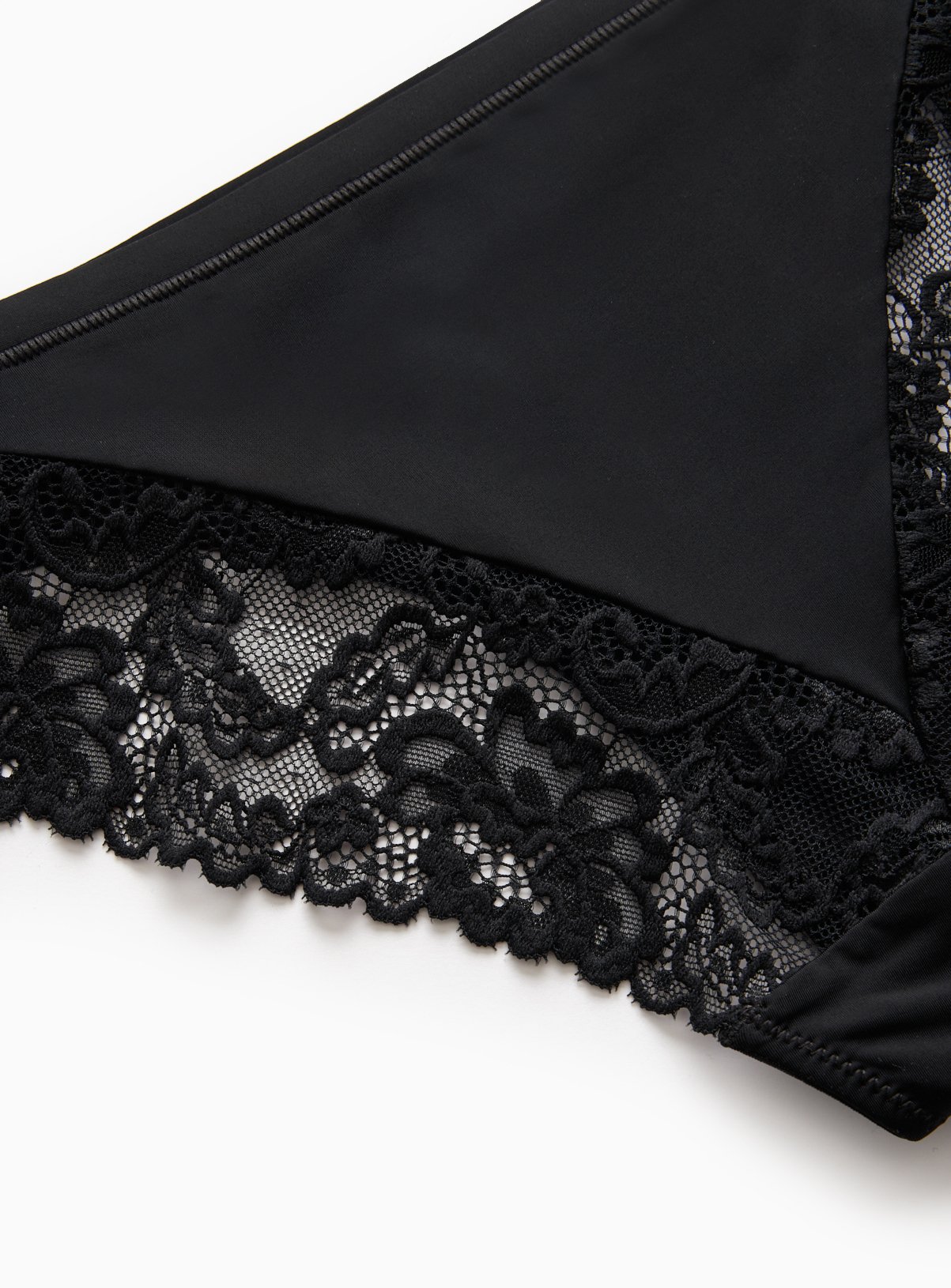 Black Lace Brazilian Knickers 3 Pack 12 - Image 3 thumbnail