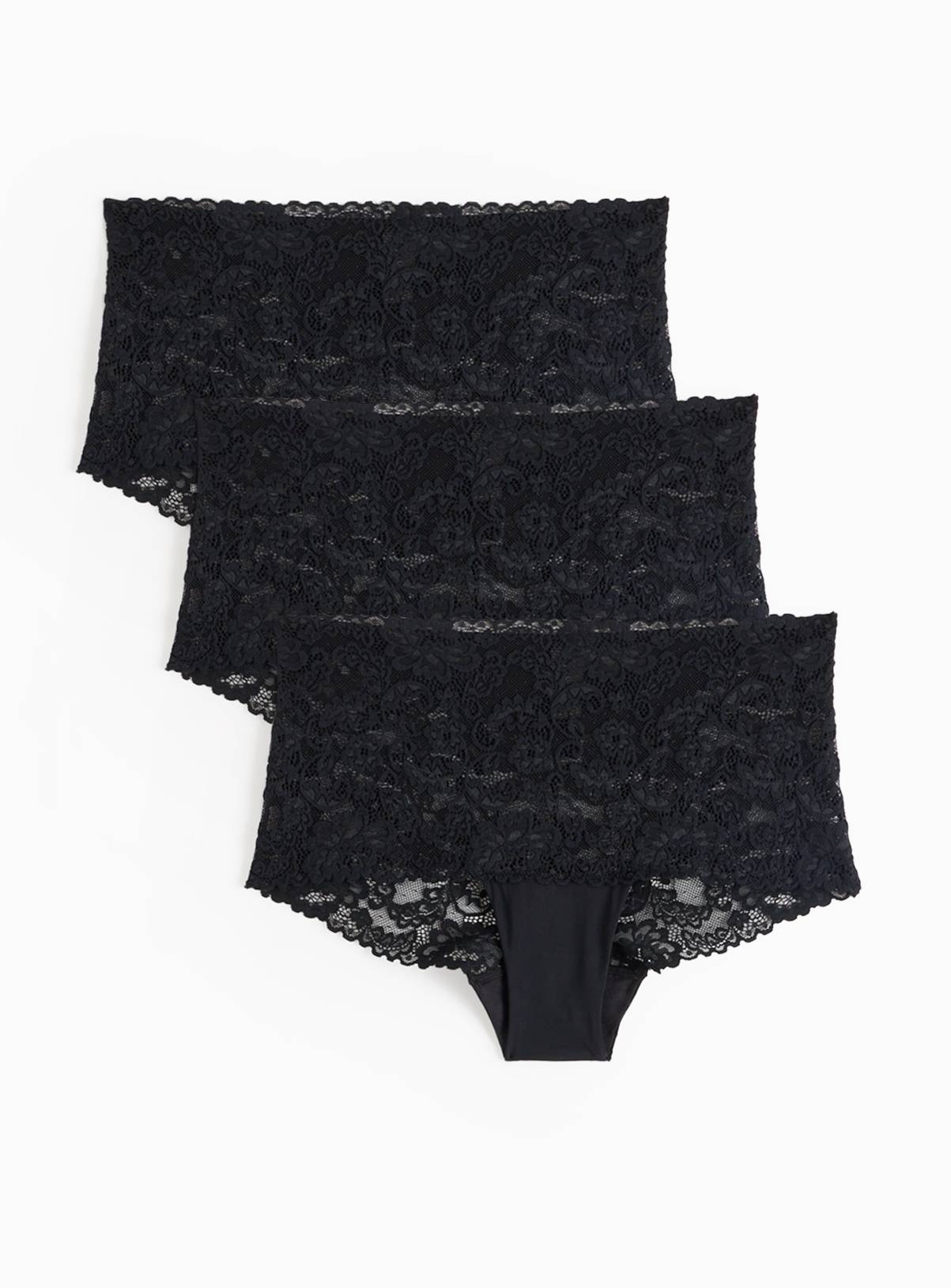 Black Lace Shorts 3 Pack 12 - Image 1