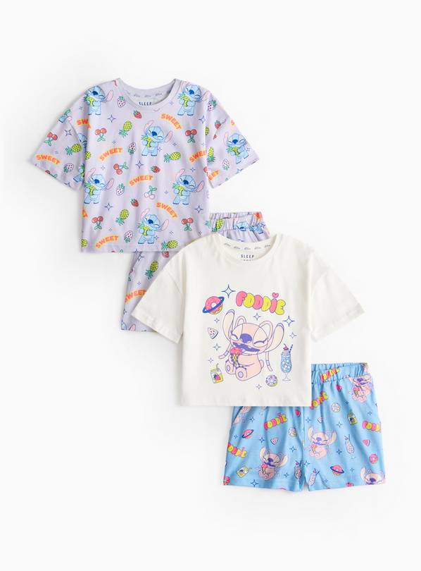 Disney Stitch Character Print Pyjama Set 2 Pack 3-4 years