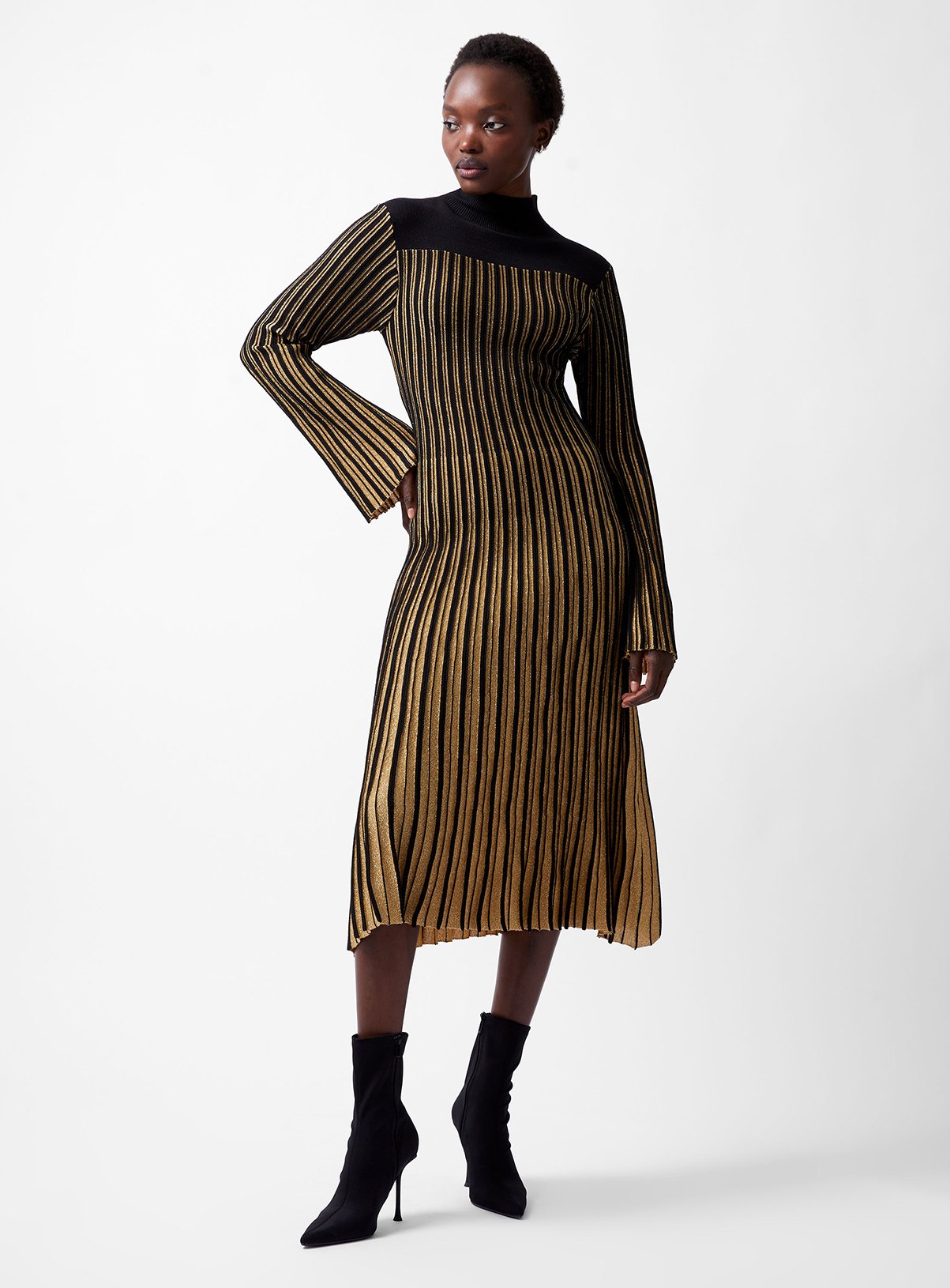 FRENCH CONNECTION Journee Mari Long Sleeve Dress S - Image 1 thumbnail