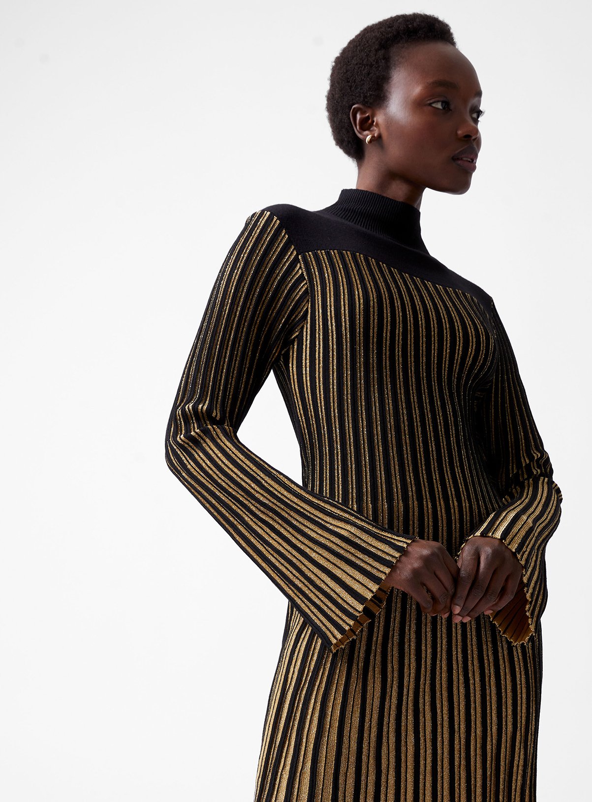 FRENCH CONNECTION Journee Mari Long Sleeve Dress S - Image 2 thumbnail