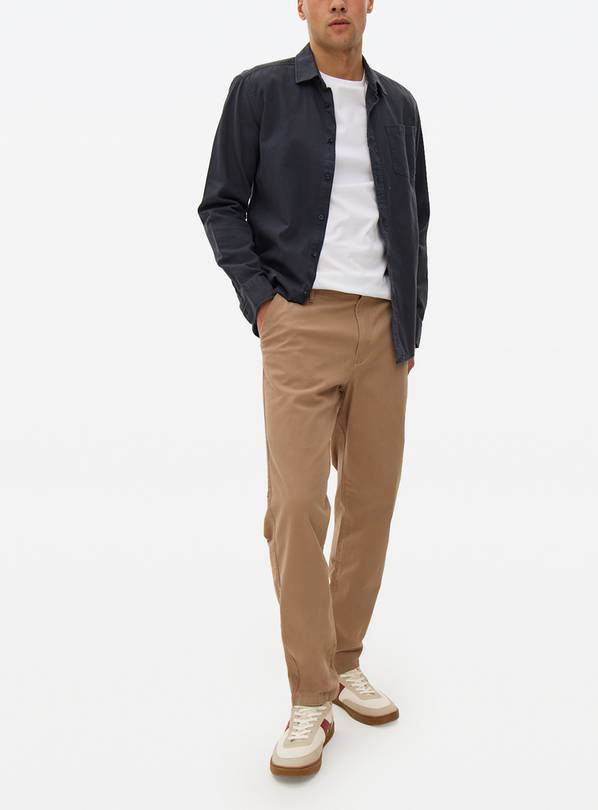 Neutral Straight Leg Chino Trousers  36S