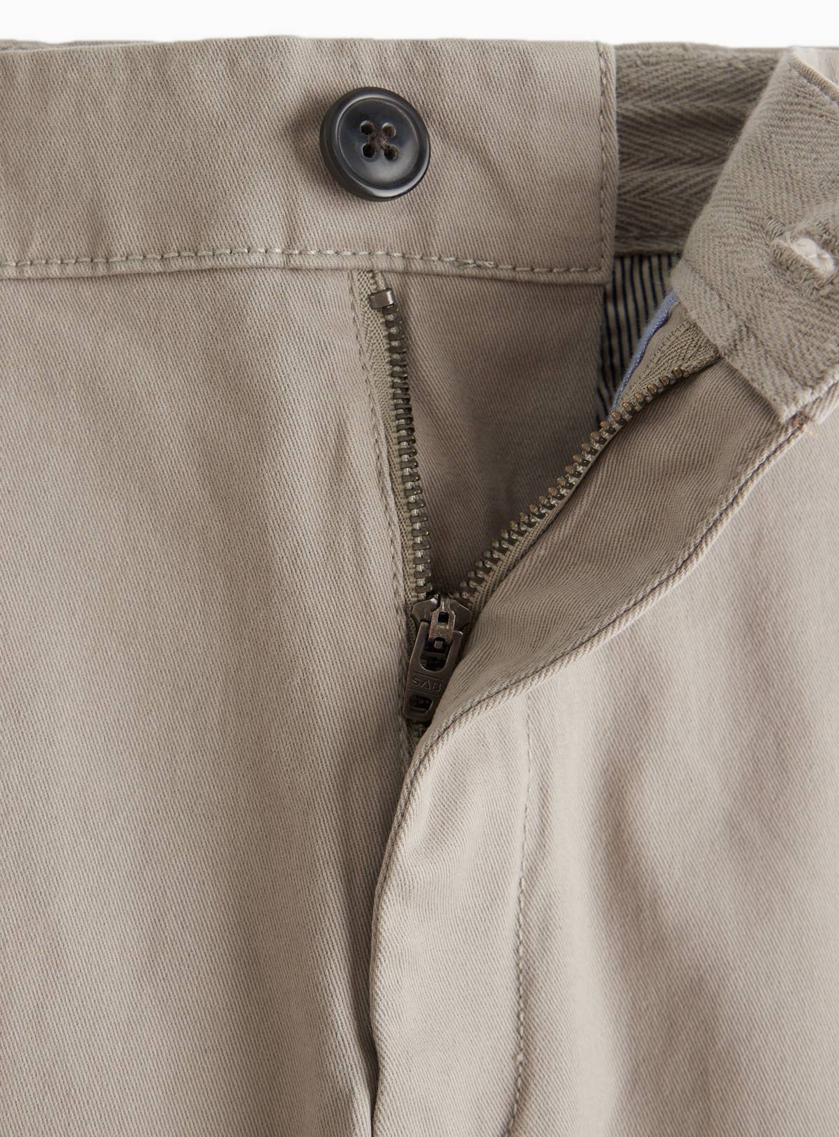 Grey Skinny Fit Chino Trousers  42L - Image 4