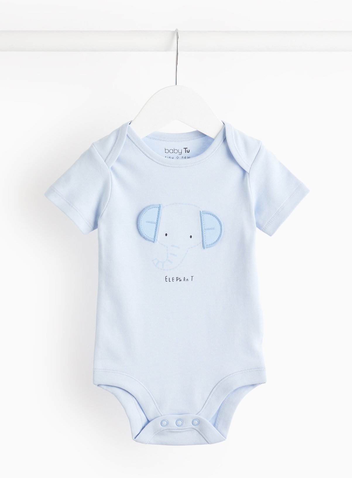 Blue Elephant Print Bodysuit 6-9 months