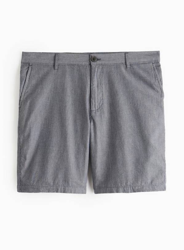 Blue Striped Chino Shorts  36