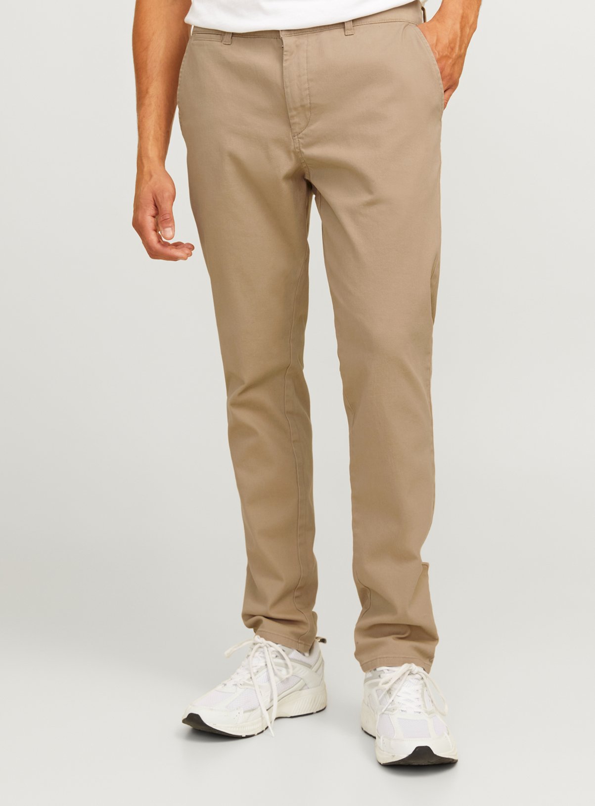 Men's Grey JJ REBEL Michael Slim Chino