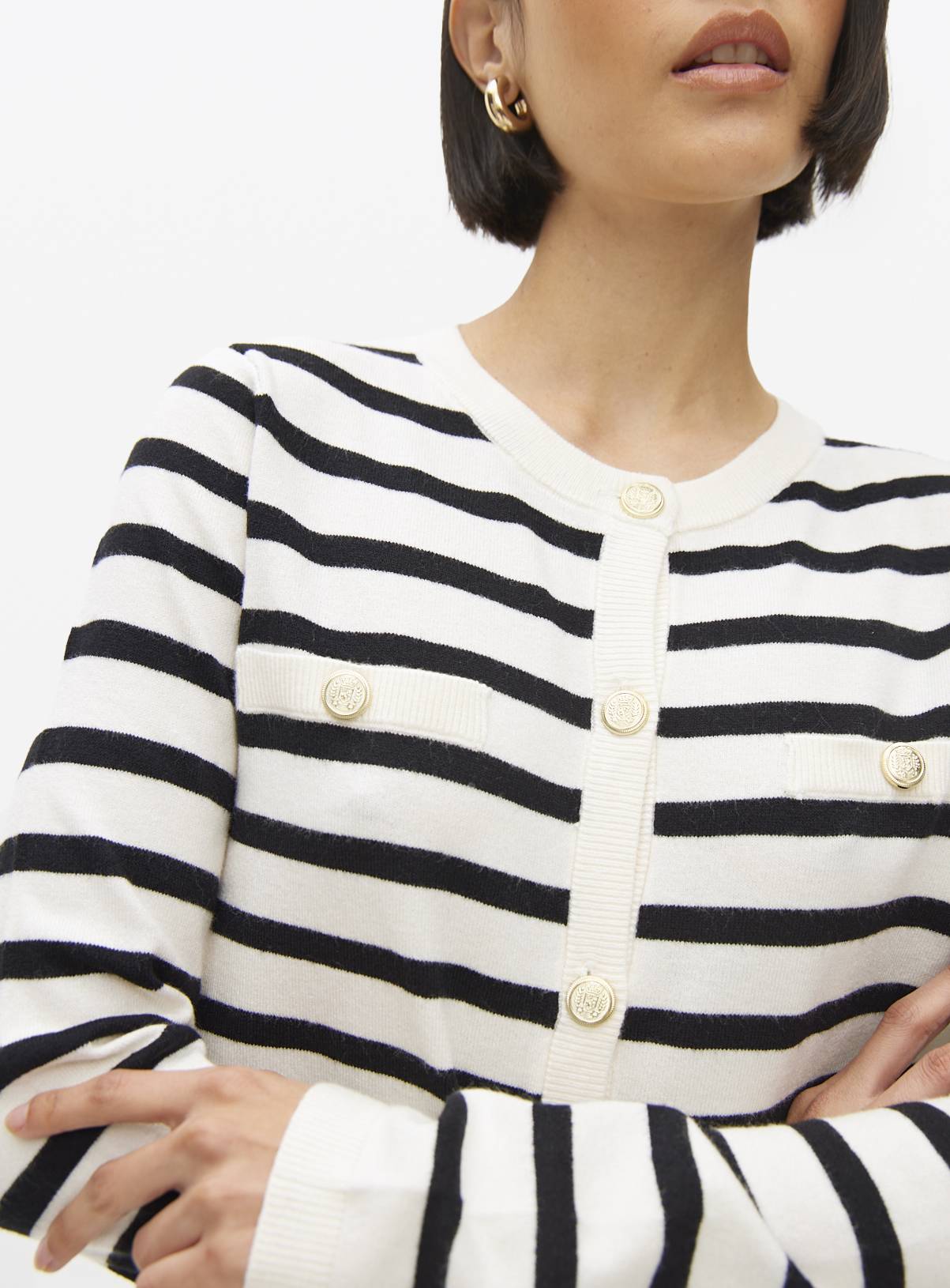 Nautical Mono Stripe Cardigan  10 - Image 3
