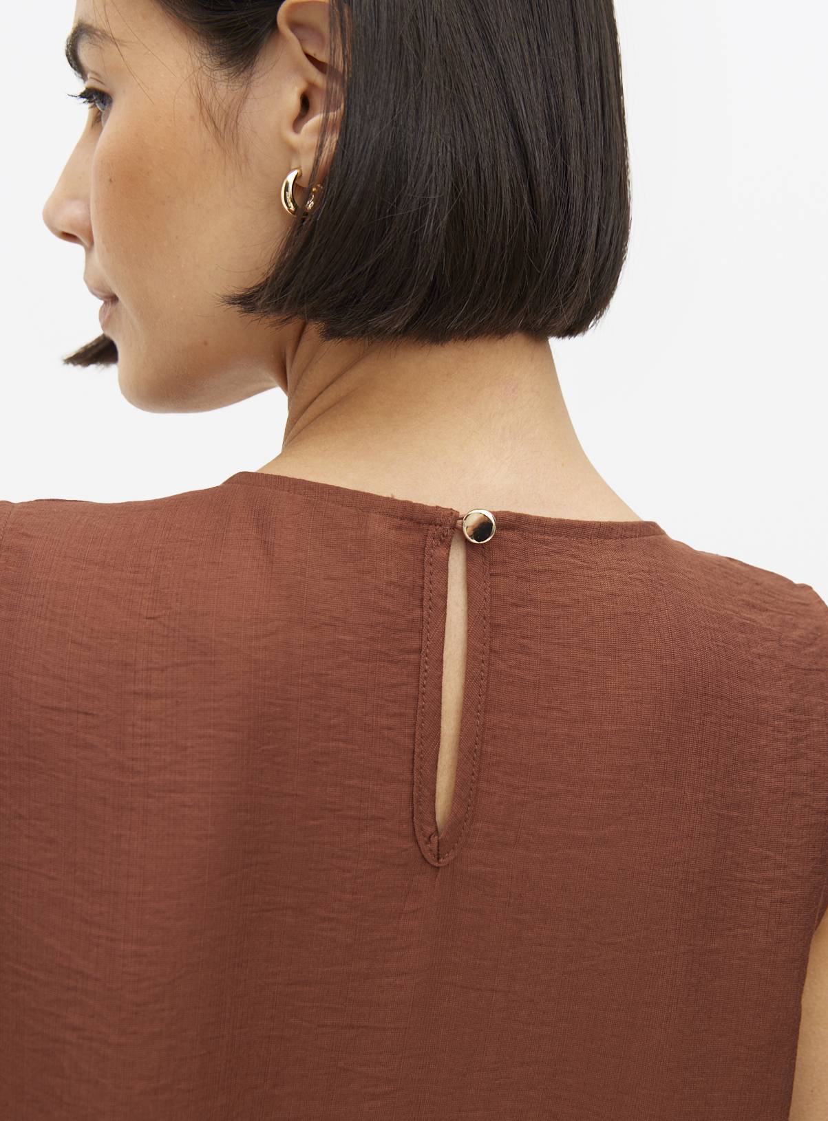 Brown Sleeveless Shell Top 20 - Image 2