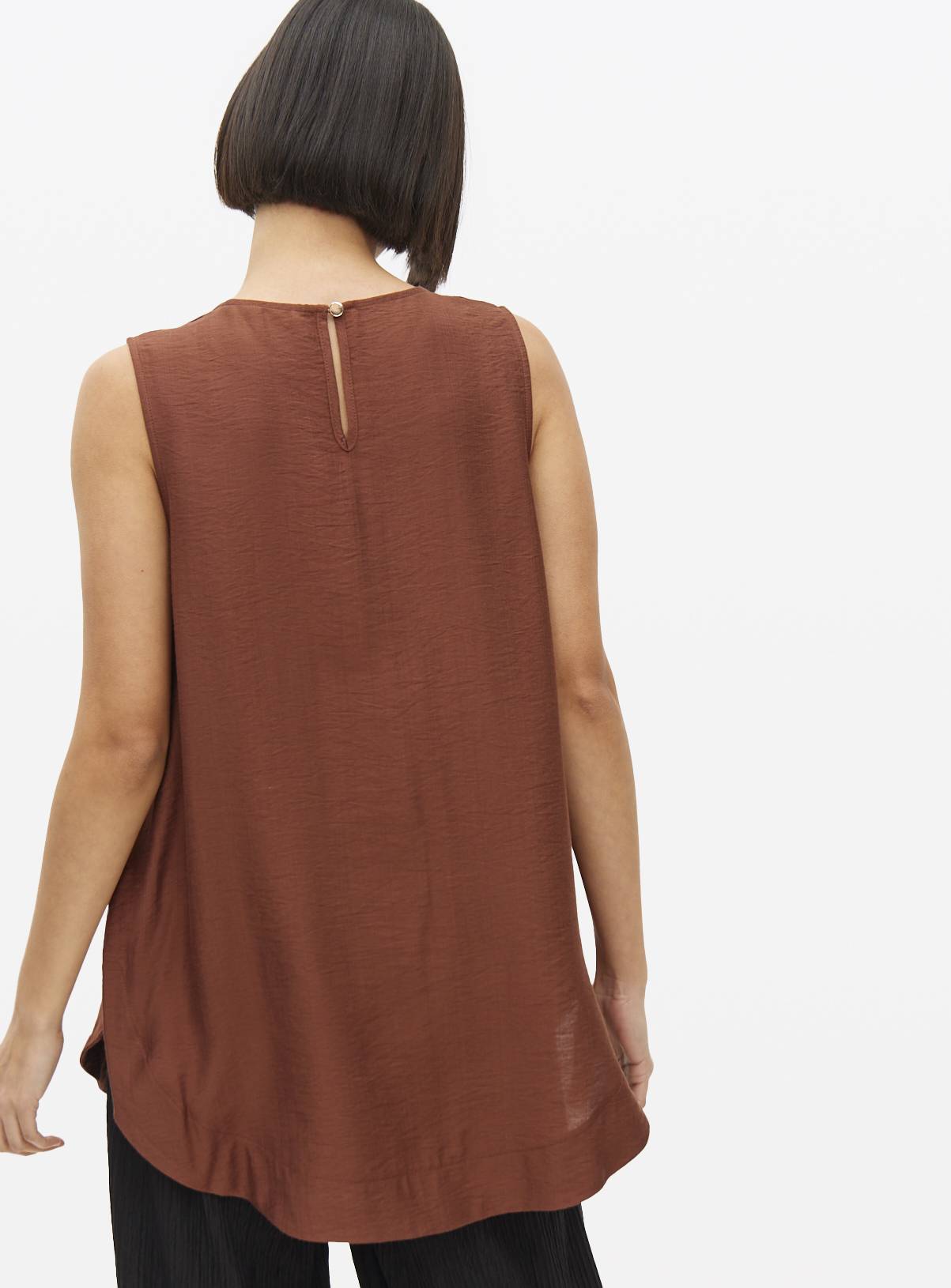 Brown Sleeveless Shell Top 20 - Image 4