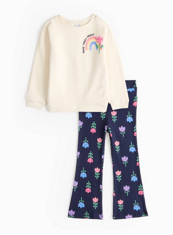 Sweatshirt & Flared Trouser Set 2-3 years