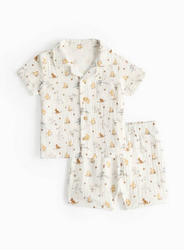 Winnie The Pooh Unisex Short Sleeve Pyjamas Up to 3 mths